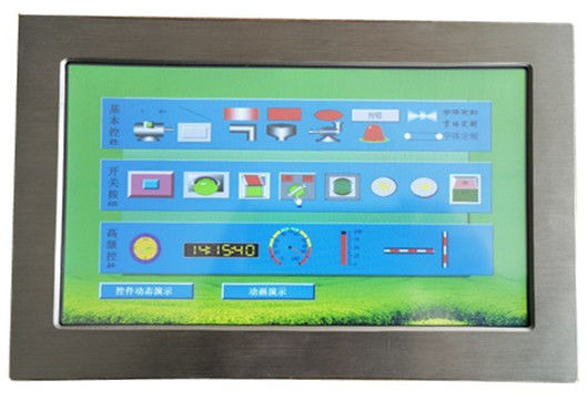 TFT 저항성 접촉 패널 인터페이스 LCD IP65 10.1 인치 DC 24V